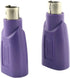 USB to PS2 Adapter 2PCS Purple USB Female to PS/2 Male Converter Adapter for Mouse and Keyboard...